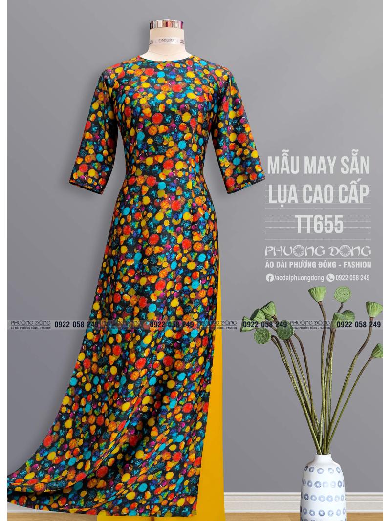 Áo Dài Truyền Thống Lụa Cao Cấp TT655